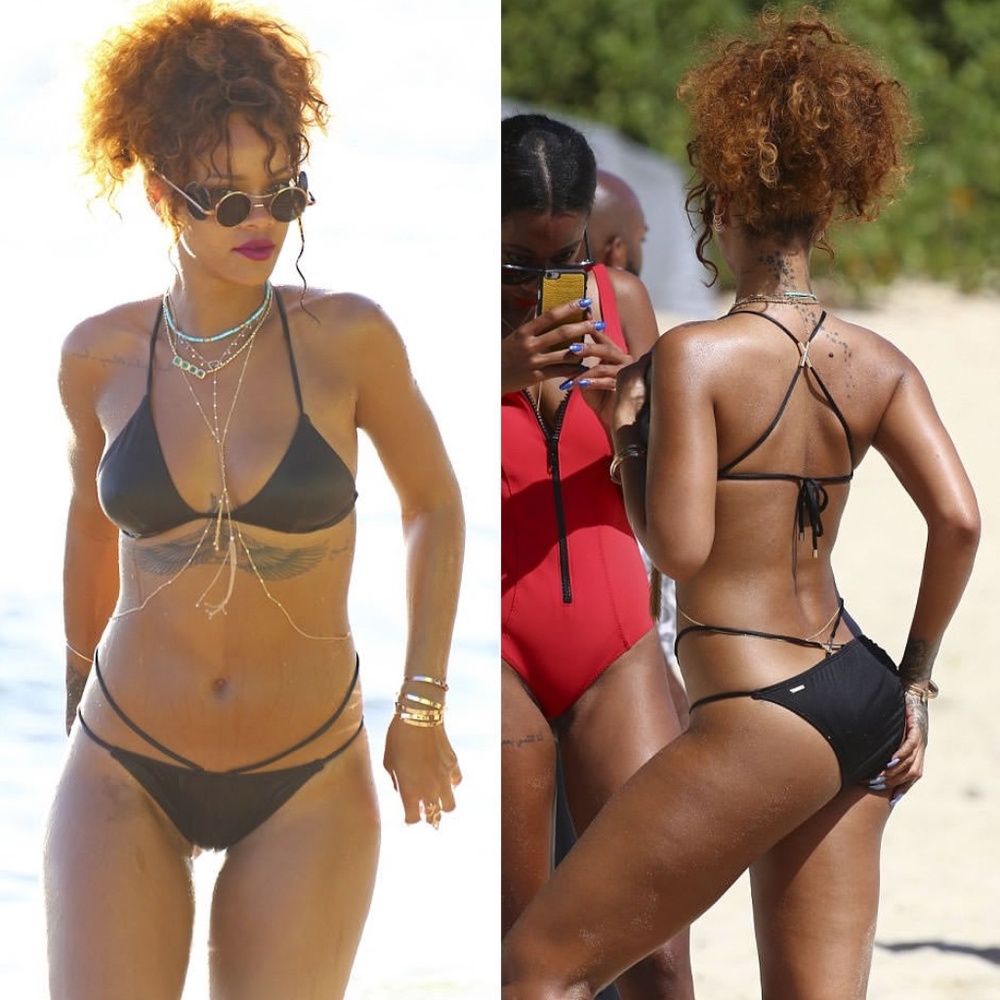 Rihanna Victoria Secret Double Strap Bikini Swim